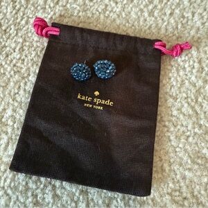 Kate Spade blue beaded earrings 1 inch